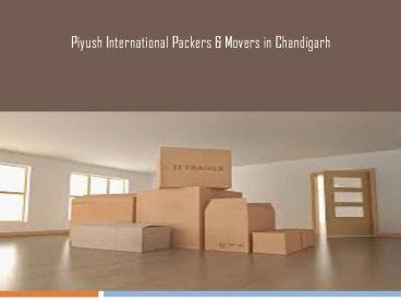 Packers & Movers Chandigarh Quote