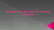 Private Tuition in Mumbai