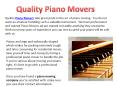 Piano Movers in Chicago PowerPoint PPT Presentation