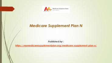 Medicare Supplement Plan N (1)