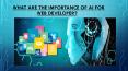 What are the importance of AI for Web Developer