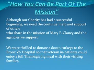 Marcy Clancy Charities, NY Charity, Father John Voglio, John Voglio