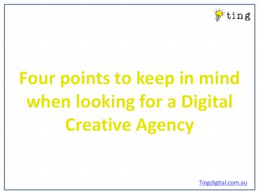 How to choose Digital Creative Agency