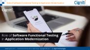 Role of Software Functional Testing in Application Modernization