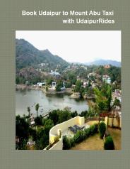 Udaipur to Mount Abu Taxi