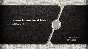 Lancers International School - One of the best schools in Gurgaon