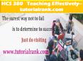 HCS 380   Teaching Effectively--tutorialrank.com PowerPoint PPT Presentation