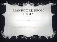 Manpower from India