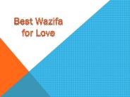 Wazifa for Love Marriage