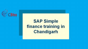 SAP Simple finance training in Chandigarh