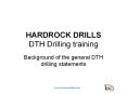 Hardrock_DTH_drilling PowerPoint PPT Presentation