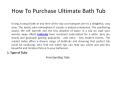 How To Purchase Ultimate Bath Tub PowerPoint PPT Presentation