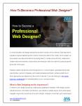 How To Become a Professional Web Designer? PowerPoint PPT Presentation