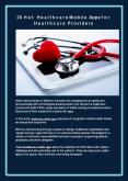 20 Hot Healthcare Mobile Apps For Healthcare Providers PowerPoint PPT Presentation