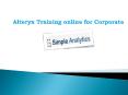 Alteryx Training online for Corporate PowerPoint PPT Presentation