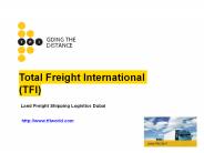 Land Freight Shipping Logistics Dubai