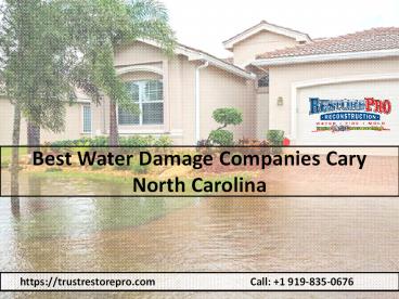 Water Damage Companies Cary NC