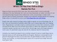 Where To Play Free Online Bingo Games For Fun PowerPoint PPT Presentation