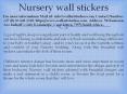 Nursery wall stickers PowerPoint PPT Presentation
