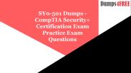 Free SY0-501 Dumps Questions With Answers (PDF & Engine)