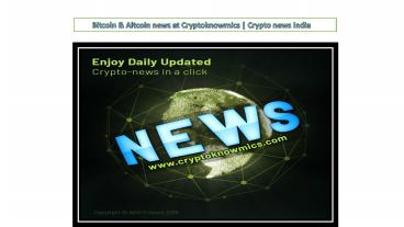 Bitcoin & Altcoin news at Cryptoknowmics | Crypto news India