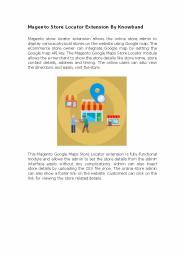 Magento store locator extension by Knowband