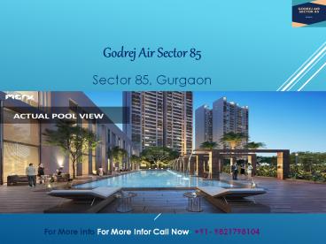Godrej Air Sector 85 @9821798104