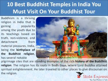 10 Best Buddhist Temples in India You Must Visit On Your Buddhist Tour