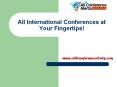 International Conference PowerPoint PPT Presentation
