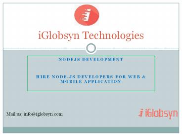 Nodejs Development Company - iGlobsyn technologies