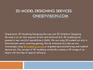 3D Model Designing Services