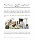 Why Consider a Chile Wedding Venue? - WCWV PowerPoint PPT Presentation