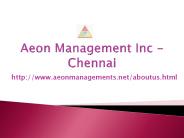 ((Aeon)) Management inc ___( Chennai) Velachery