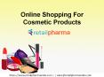 Online Shopping For Cosmetic Products in Retail Pharma India