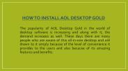 Install AOL Desktop Gold