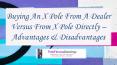Buying An X Pole From A Dealer Versus From X Pole Directly -- Advantages & Disadvantages
