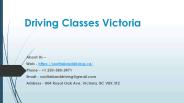 Driving Classes Victoria