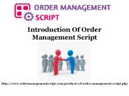 Custom Order Management System
