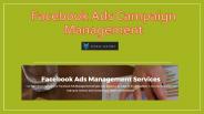 Expert Facebook ads campaign management