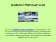 Boat Rides in Miami South Beach PowerPoint PPT Presentation