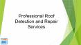 Professional Roof Detection and Repair Services PowerPoint PPT Presentation