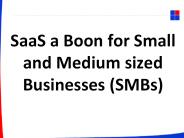 SaaS a Boon for SMBs