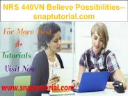 NRS 440VN Believe Possibilities--snaptutorial.com PowerPoint PPT Presentation