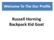 Russell horning backpack kid goat : PPT