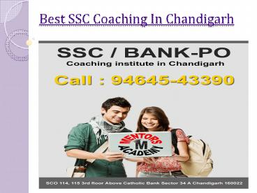 Best SSC Coaching In Chandigarh