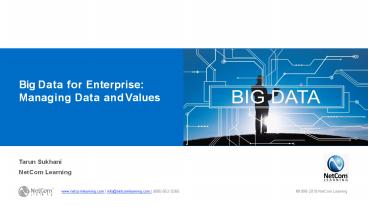 Big Data for Enterprise: Managing Data and Values