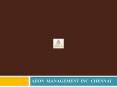 Aeon Management ((Chennai))) Velachery PowerPoint PPT Presentation