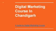Digital Marketing Course In Chandigarh