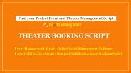Party Hall Booking Script | Banquet Hall Management Booking Script