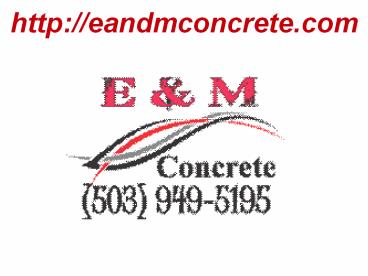 Commercial Concrete, Construction, Foundations, Sidewalks, Slabs at OR, USA
